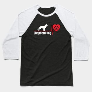 Shepherd dog heart love Baseball T-Shirt